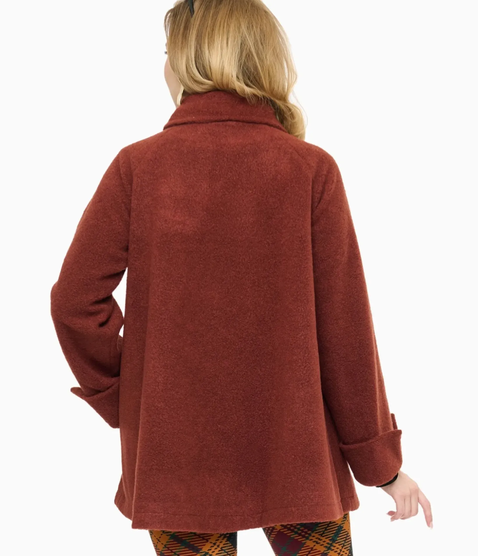 Unique Vintage Coats & Jackets|Work Wear>Voodoo Vixen 1960s Brown A-Line Coat