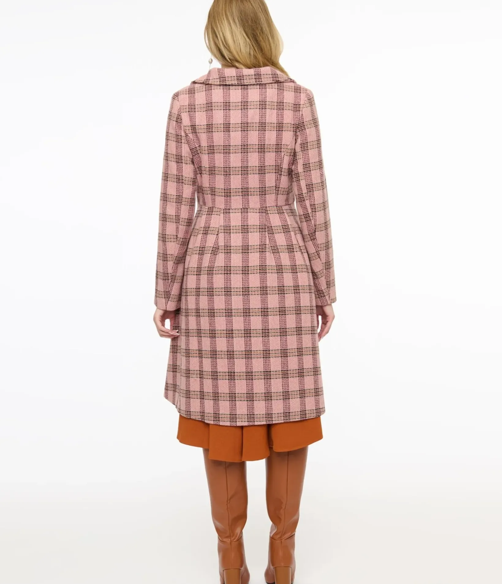 Unique Vintage Coats & Jackets|Work Wear>Voodoo Vixen 1960s Pink Plaid Coat