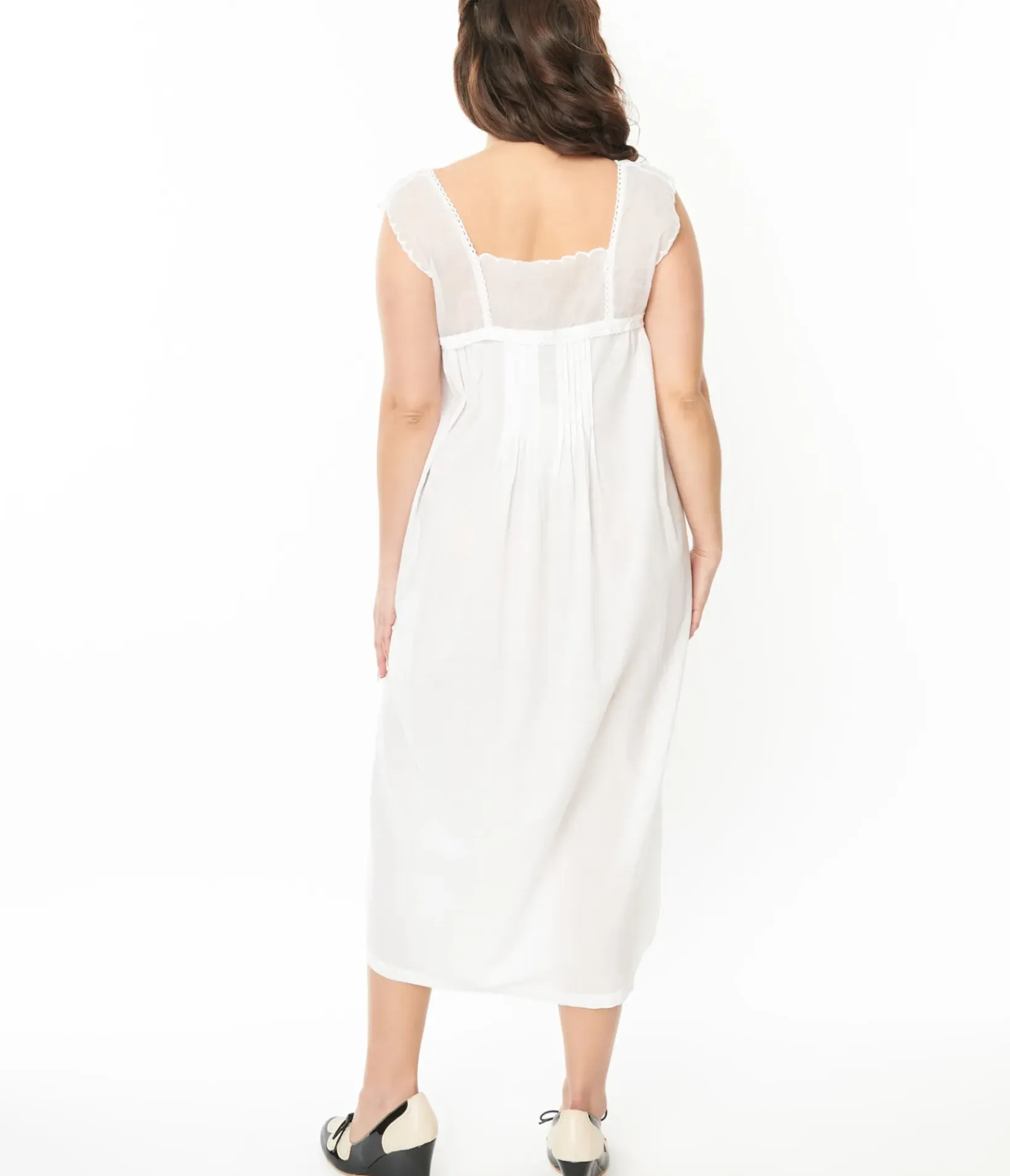 Unique Vintage Lingerie & Shapewear>White Mary Nightgown