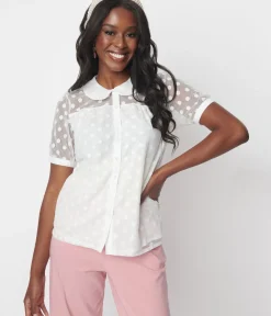 Unique Vintage Blouses|Work Wear><noscript><img width=