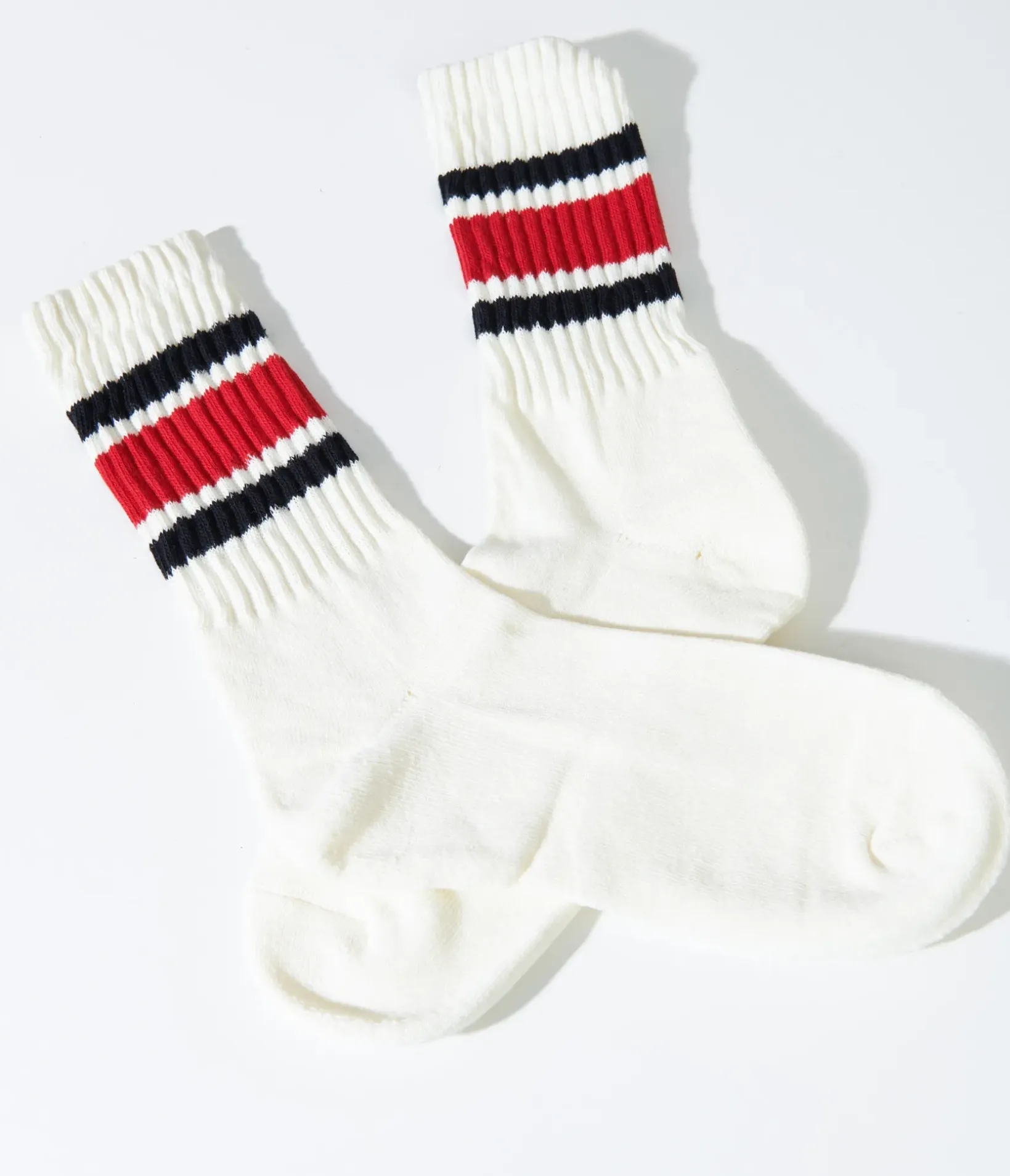 Unique Vintage All Things Red|Stockings & Tights>White & Red Striped Socks