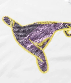 Unique Vintage Graphic Tees|Graphic Tees>White Witch Hat Sequin Unisex Tee
