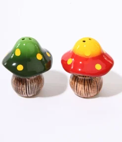 Unique Vintage Gift Under $20>Woodland Mushroom Salt & Pepper Set