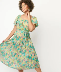 Unique Vintage Midi|Everyday Dresses><noscript><img width=